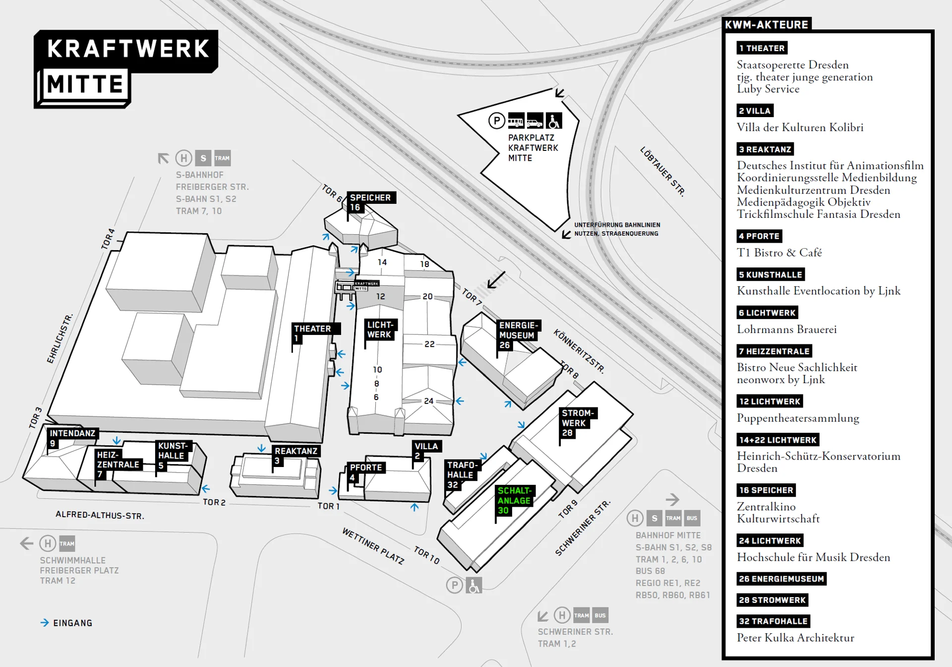 Grundriss: Außergewöhnliche Mietflächen auf zentralem Kultur-Campus