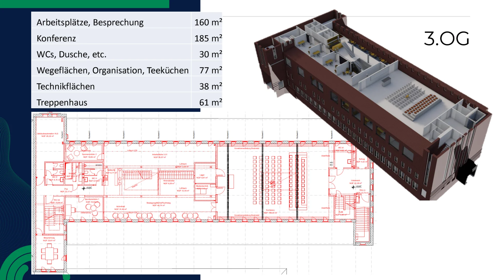 Grundriss: Außergewöhnliche Mietflächen auf zentralem Kultur-Campus