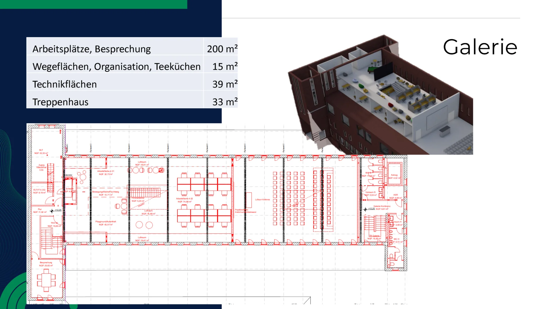 Grundriss: Außergewöhnliche Mietflächen auf zentralem Kultur-Campus