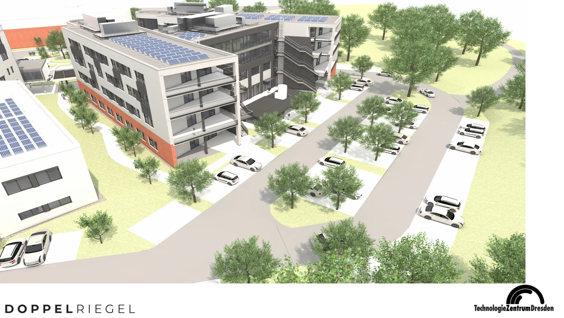 Der Doppelriegel - gesundes Arbeiten in einem hochmodernen und energieeffizienten Gebäude