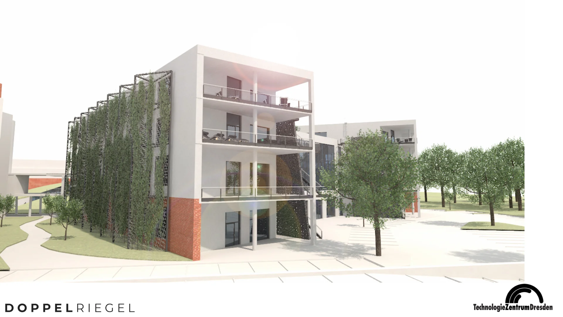 Der Doppelriegel - gesundes Arbeiten in einem hochmodernen und energieeffizienten Gebäude