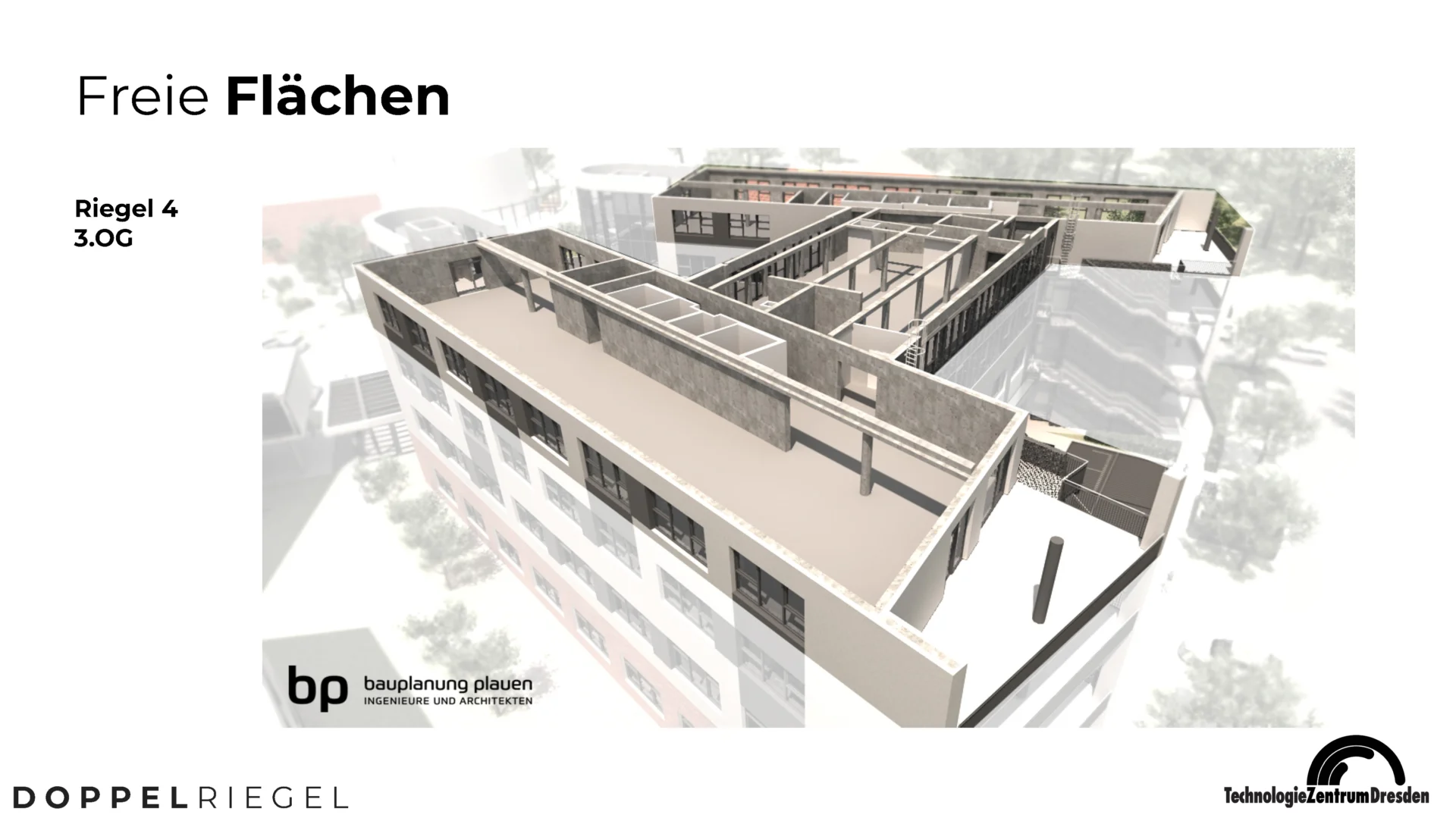 Grundriss: Der Doppelriegel - gesundes Arbeiten in einem hochmodernen und energieeffizienten Gebäude
