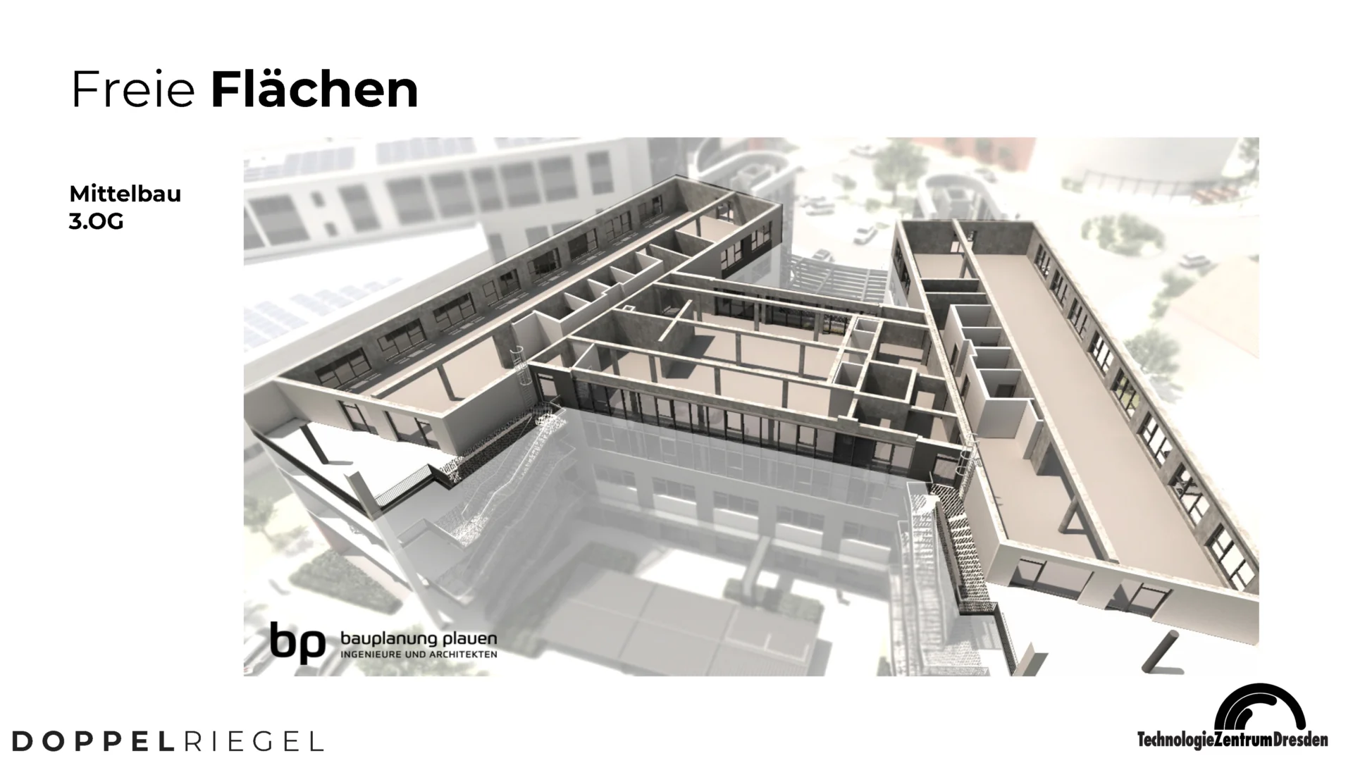 Grundriss: Der Doppelriegel - gesundes Arbeiten in einem hochmodernen und energieeffizienten Gebäude
