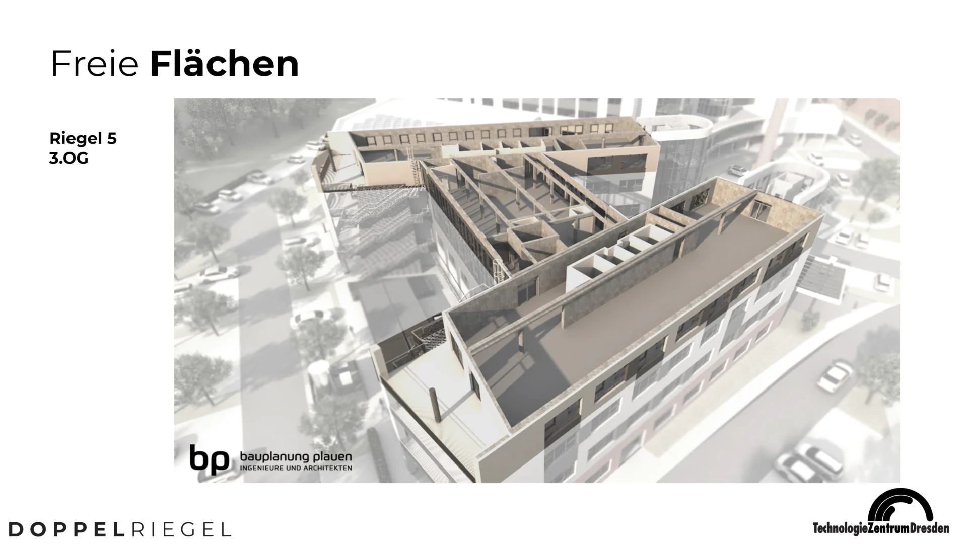 Grundriss: Der Doppelriegel - gesundes Arbeiten in einem hochmodernen und energieeffizienten Gebäude