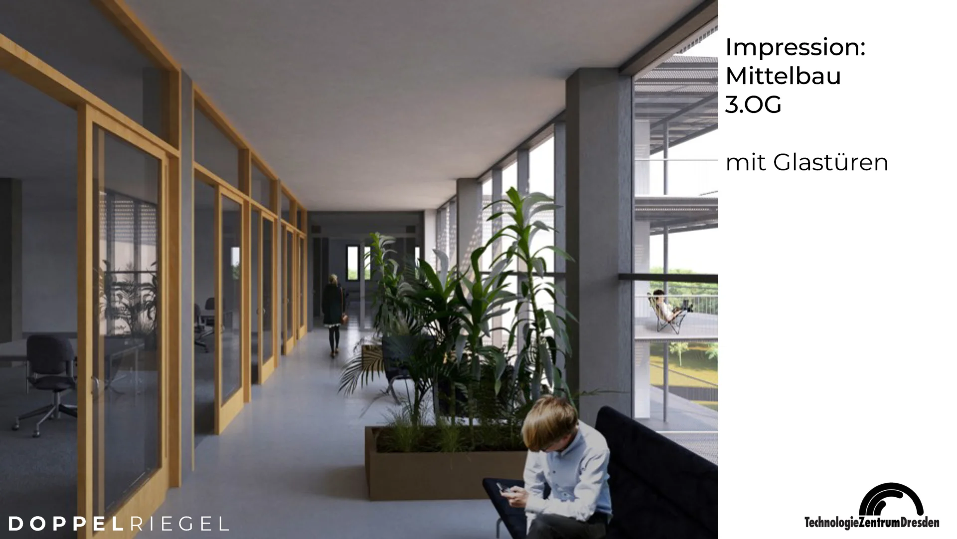 Der Doppelriegel - gesundes Arbeiten in einem hochmodernen und energieeffizienten Gebäude