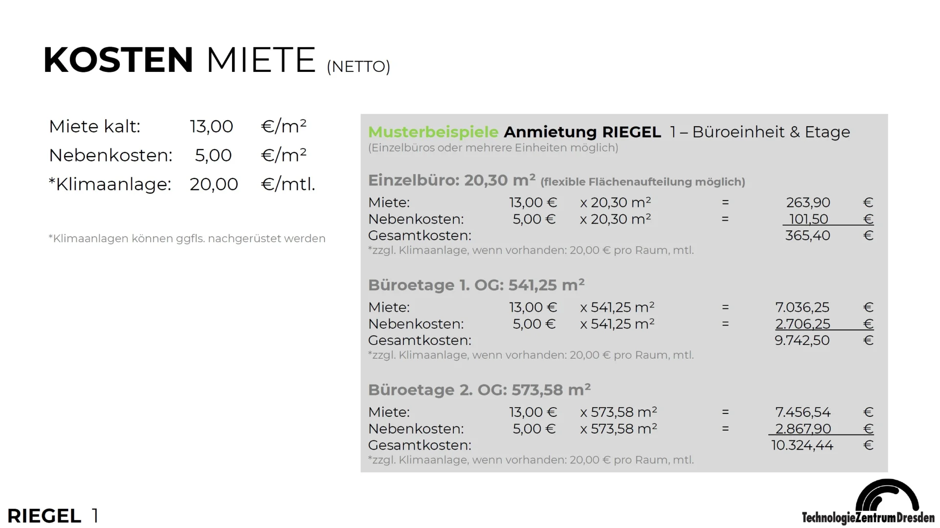 Flexible Büroflächen ab 20 m² auf 2 Etagen – ab 01.02.2026 verfügbar | Riegel 1