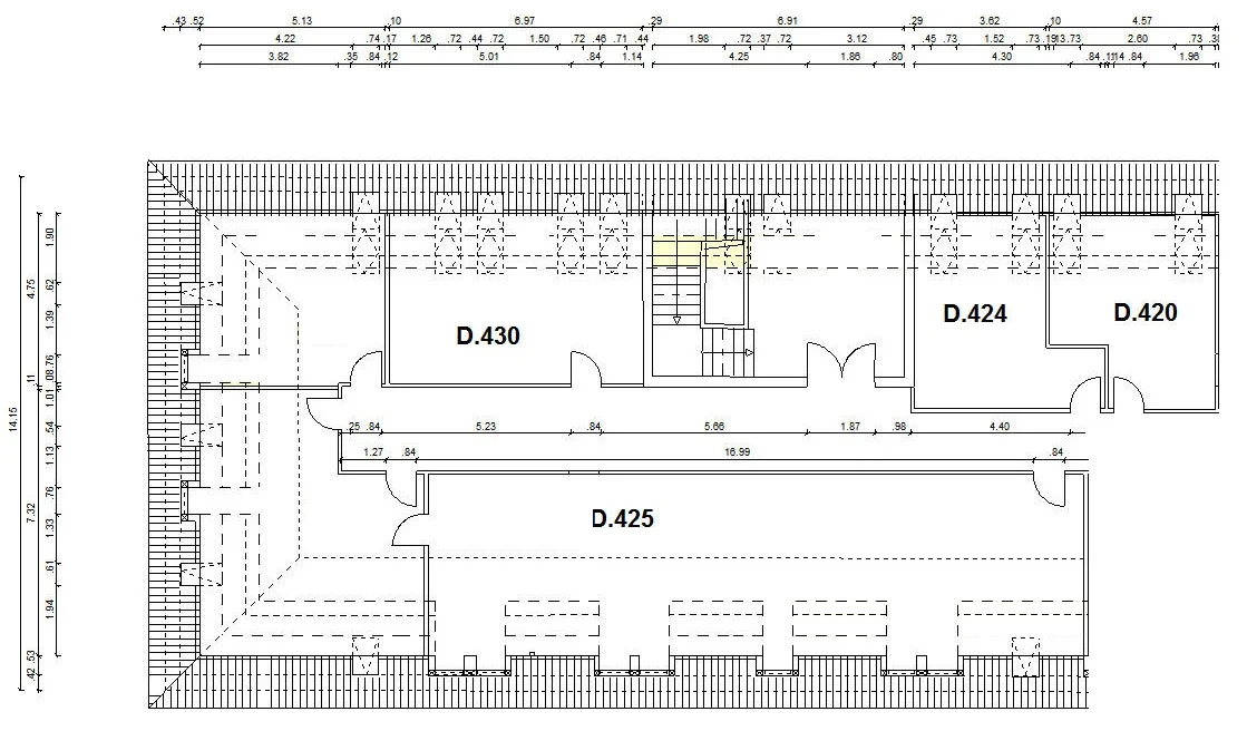 Grundriss: Büro-Flächen im TechnologieZentrum Nord Dresden - ideale Lage für Wachstum in der Halbleiterindustrie