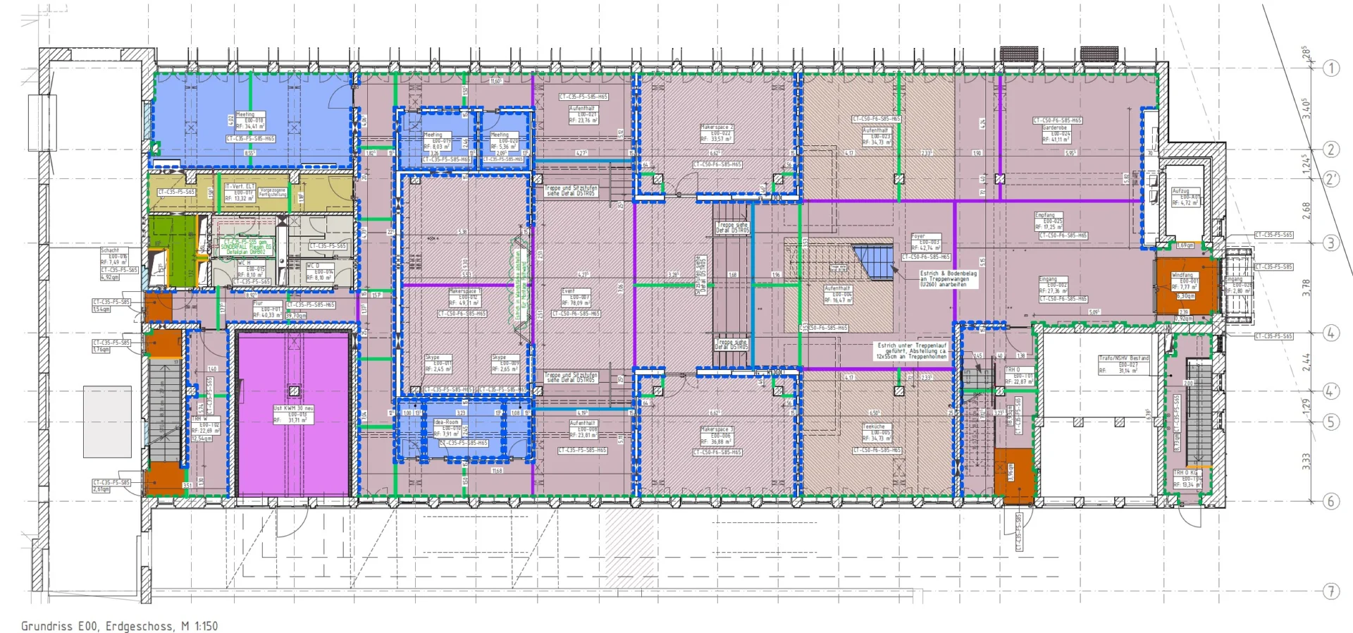 Grundriss: Mietflächen auf dem Areal Kraftwerk Mitte -Schaltanlage 30-