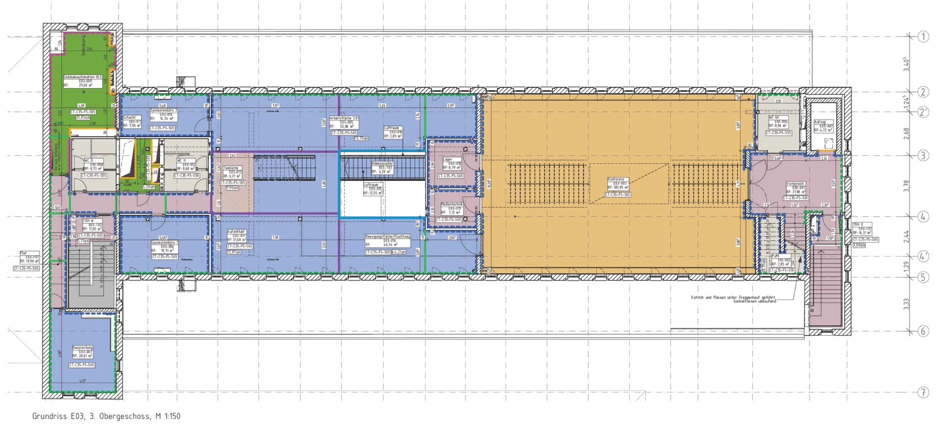 Grundriss: Mietflächen auf dem Areal Kraftwerk Mitte -Schaltanlage 30-