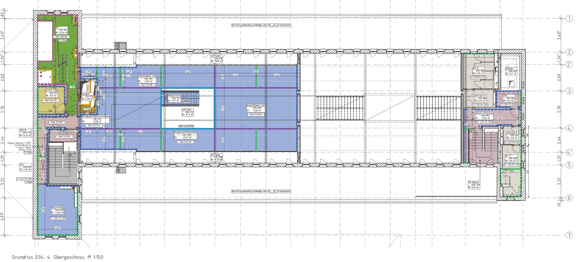 Grundriss: Mietflächen auf dem Areal Kraftwerk Mitte -Schaltanlage 30-