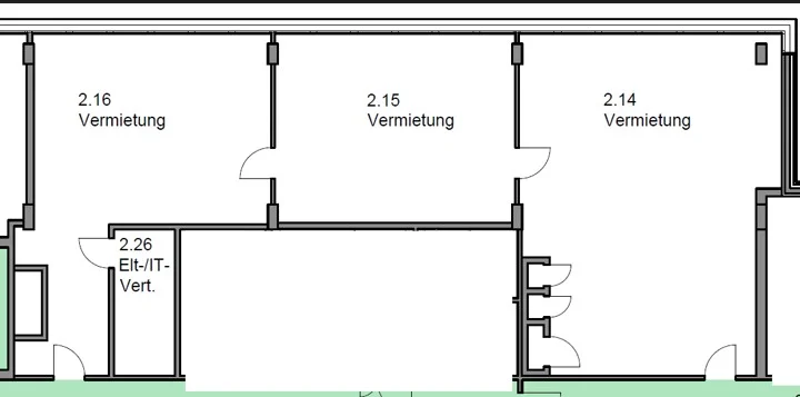 Grundriss: großzügiger Fertigungsbereich