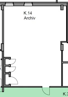 Grundriss: zweckmäßiger Kellerraum