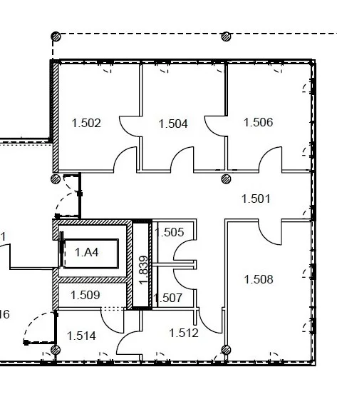 Grundriss: Moderne, klimatisierte Büroräume für ein optimales Arbeitsumfeld