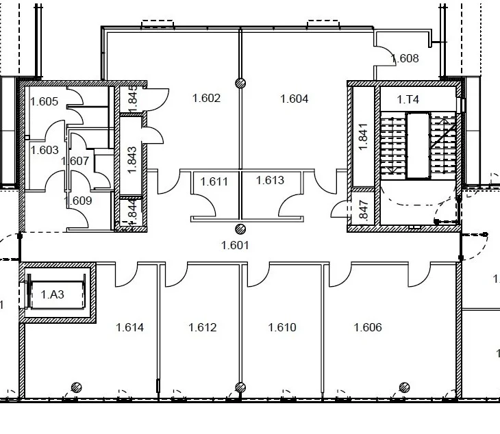 Grundriss: Moderne, klimatisierte Büroräume für ein optimales Arbeitsumfeld