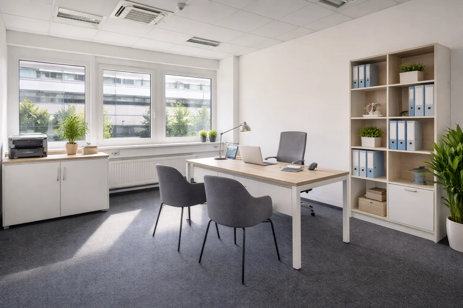 Moderne Labor- und Büroflächen zur Vermietung – voll ausgestattet, mit Aufenthaltsraum und Küche